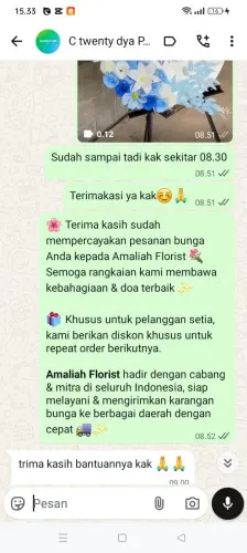 Testimonial Standing Flower sudirman
